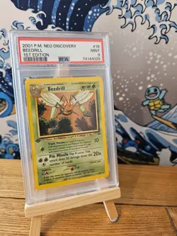 Pokemon First 1st Edition Neo Discovery Beedrill 18/75 PSA 9 WOTC Card SEE DESC - Image 1