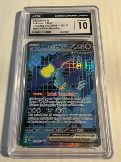 CGC 10 Iron Crown ex SIR Prismatic Evolutions 2025 Pokemon Card #158 - Image 1