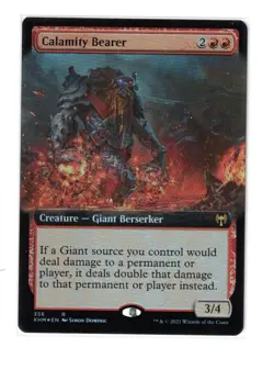 MTG - NM FOIL - Calamity Bearer - Extended Art - Kaldheim 356 - Image 1
