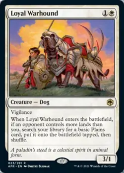 Loyal Warhound - Near Mint MTG Adventures in the Forgotten Realms - Image 1