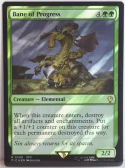 Bane of Progress [New, Near Mint] *Surge Foil* {Final Fantasy MTG} - Image 1