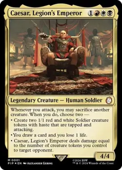Caesar, Legion's Emperor -Foil Near Mint MTG Universes Beyond: Fallout - Image 1