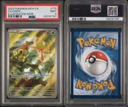 Pokemon PSA 9 Mint Caterpie 172/165 Illustration Rare - Scarlet & Violet: 151 ✅ - Image 3