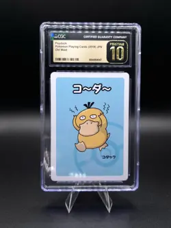 CGC 10 Pristine Psyduck Old Maid Playing Card 2019 Pokemon Japanese - Image 1