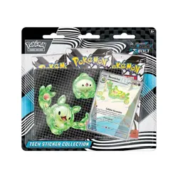 Pokemon TCG Scarlett Violet Black Bolt Tech Sticker Collection 3-Pack Blister - Image 1