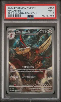 2024 POKEMON SVP SHROUDED FABLE ILLUSTRATION PROMO #130 KINGAMBIT PSA 9 - Image 1