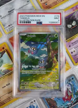 PSA 9 Mint - 2023 Pokemon Mew En-151 #178 Tangela Illustration Rare w/ Goodies! - Image 1