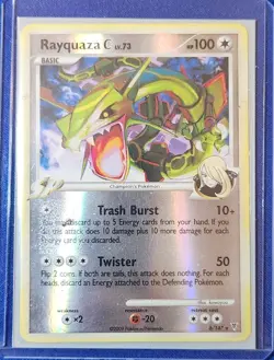 Pokemon - Rayquaza C Lv. 73 - Reverse Holo Rare 8/147 - 2009 Supreme Victors - Image 1