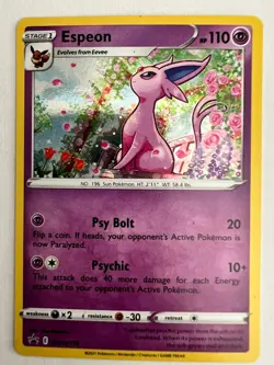 Pokemon ESPEON swsh174 promo holo rare - Image 1