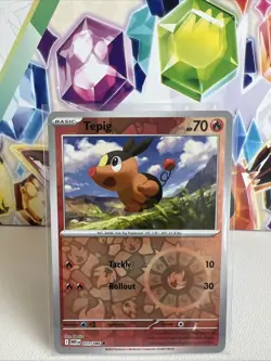 Tepig 011/086 Common Reverse Holo - Pokemon TCG White Flare - NM - Image 1