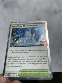Pokemon tcg Prize Pack Promo cosmic Holo Area Zero Underdepths swirl Holo NM - Image 3