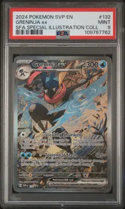 2024 POKEMON SVP BLACK STAR PROMO SPECIAL ILLUSTRATION #132 GRENINJA EX PSA 9 - Image 1