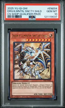 PSA 10 Dragon of Illumination Sanctuary's Shield 2025-EN004 Yugioh - Image 1