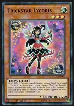 Yugioh Trickstar Lycoris COTD-EN007 Super Rare 1st Ed - NM - Image 1