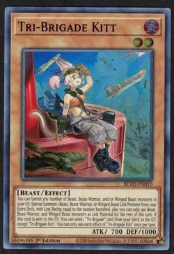 Yugioh Tri-Brigade Kitt BLVO-EN010 Super Rare 1st Ed - LP - Image 1