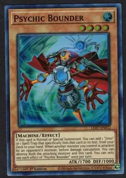Yugioh Psychic Bounder LED7-EN032 Super Rare 1st Ed - VLP - Image 1