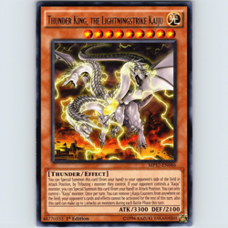 Yugioh Thunder King, the Lightningstrike Kaiju MP17-EN046 1st Ed. Rare - NM 💎 - Image 1