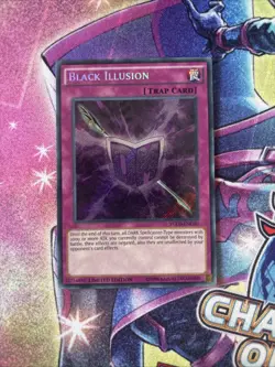 (YBL) Yugioh Black Illusion YGLD-ENC00 Secret Rare Limited Edition Promo LP - Image 1
