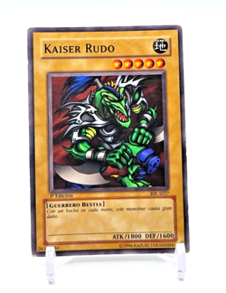 Kaiser Rudo "Rude Kaiser" 1ST Edition Yugioh #BIK-S027 SPANISH - RARE - Image 1