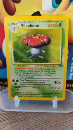 VILEPLUME Jungle Series POKEMON Holo 1999 Trading Card 15/64 - Image 1