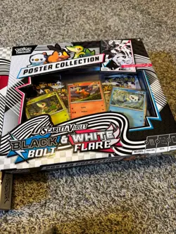 Pokemon Black Bolt and White Flare 2 ETB, 3 Binder collections, 2 poster pscks. - Image 3
