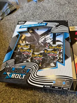 Pokemon Black Bolt and White Flare 2 ETB, 3 Binder collections, 2 poster pscks. - Image 5