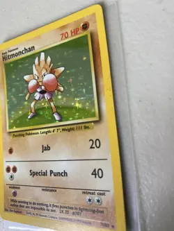 Pokemon TCG Cards Hitmonchan 7/102 Base Set Holo Rare LP-MP - Image 3