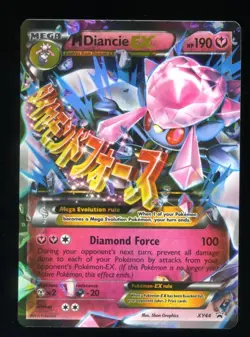 M Diancie EX XY Black Star Promos Pokemon Card - MP Condition-aw5y - Image 1