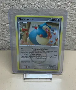 Snorlax 33/111 Rising Rivals Crosshatch Pokemon League Promo Card - Image 1