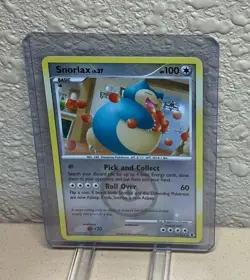 Snorlax 33/111 Rising Rivals Crosshatch Pokemon League Promo Card - Image 1