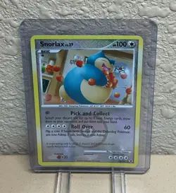 Snorlax 33/111 Rising Rivals Crosshatch Pokemon League Promo Card - Image 1