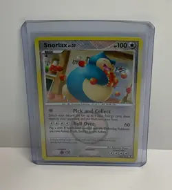 Snorlax 33/111 Rising Rivals Crosshatch Pokemon League Promo Card - Image 1