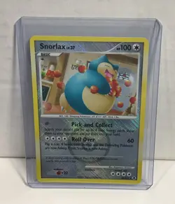 Snorlax 33/111 Rising Rivals Crosshatch Pokemon League Promo Card - Image 1