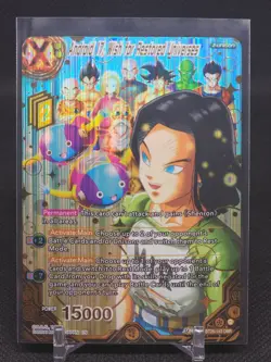 ANDROID 17 WISH FOR RESTORED UNIVERSES DBR BT25-143 Super Card Dragon Balls - Image 1