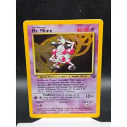 Mr. Mime Holo Pokemon Card - Wizards of the Coast - 6/64 - Rare LP - Image 1