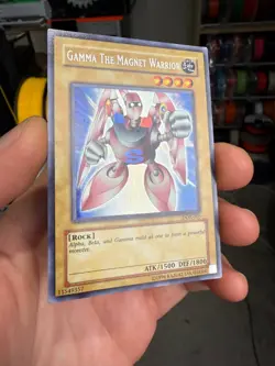 (YBL) Gamma the Magnet Warrior DOR-003 Duelist of the Roses Yugioh Card MP - Image 2