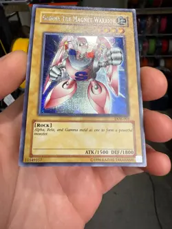 (YBL) Gamma the Magnet Warrior DOR-003 Duelist of the Roses Yugioh Card MP - Image 4