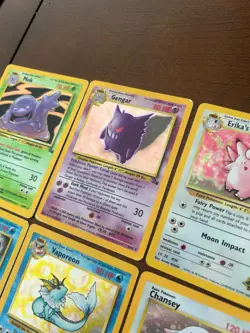 Vintage Pokemon Card Lot - 13 Holo/Promo Cards - Gengar, Gyarados, Entei, Vapore - Image 4