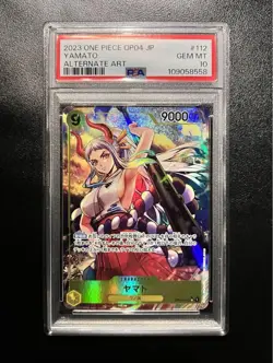 PSA10 Yamato SR Parallel OP04-112 One Piece Card Japanese - Image 1