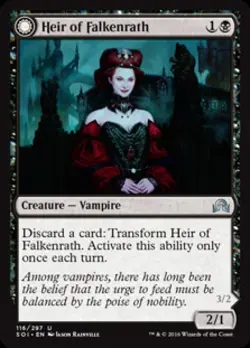 Heir of Falkenrath (Heir to the Night) -Foil Light Play MTG - Image 1