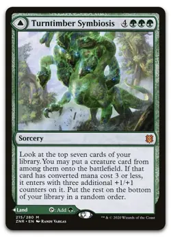 Turntimber Symbiosis #215 (NM) Zendikar Rising ZNR Magic MTG pack fresh - Image 1