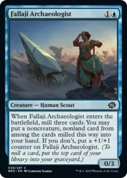 Fallaji Archaeologist -Foil Light Play MTG The Brothers' War - Image 1