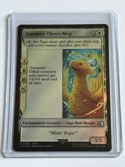 Summon Choco / Mog 35 MTG Final Fantasy 2025 Mint - 9.0 + Foil - Image 1