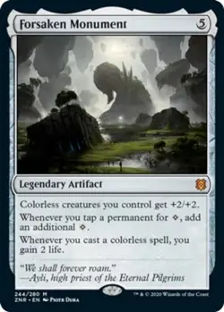 1x Forsaken Monument Near mint English Zendikar Rising MTG Magic pack fresh - Image 1