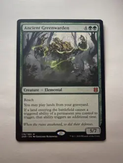 MTG - Ancient Greenwarden - ZNR 178/280 - Zendikar Rising Mythic Magic Gathering - Image 1