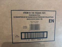 Pokemon TCG Masks of Ogerpon PREMIUM COLLECTION CASE Factory Sealed 6 Boxes - Image 1