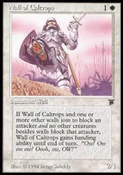 Wall of Caltrops - Medium Play MTG Legends - Image 1
