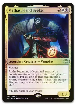 Mathas, Fiend Seeker #252 (Foil) (NM) Double Masters 2022 2X2 Magic MTG - Image 1