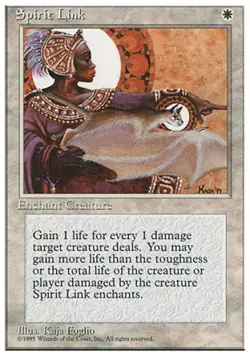 Spirit Link - Medium Play MTG 4th Edition - Image 1
