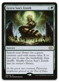 Green Sun's Zenith #150 (NM) Double Masters 2022 2X2 Magic MTG - Image 1